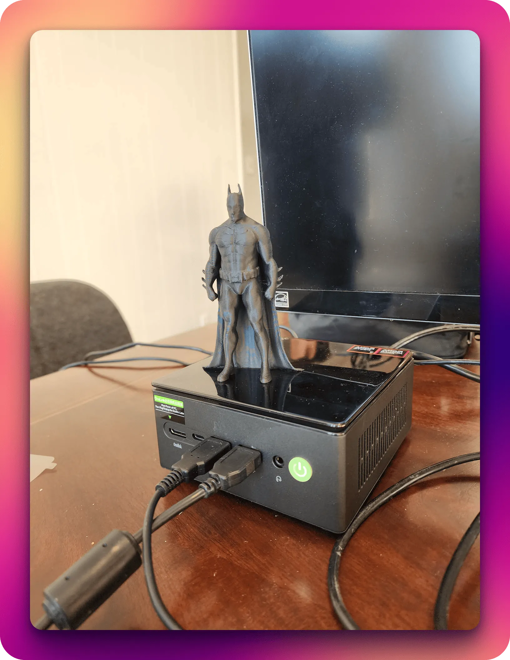 GMKTek K8 Plus with 3D Printed Batman GMKTek K8 Plus with 3D Printed Batman