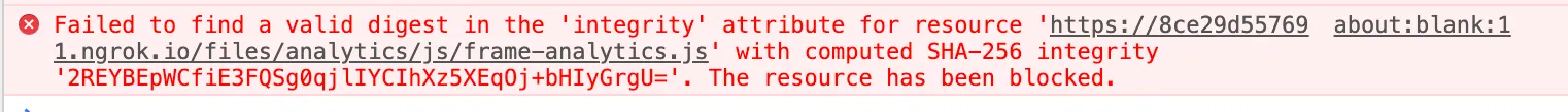 CSP bypassed, file integrity failed "CSP bypassed, file integrity failed"