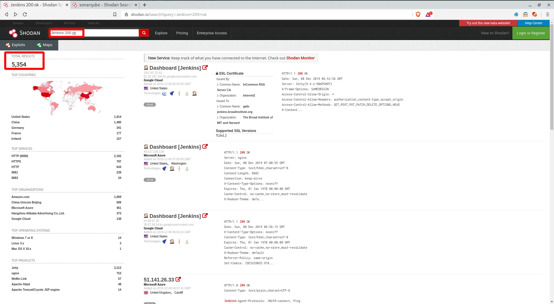 Jenkins alone has over 5000 Records Jenkins alone has over 5000 Records
