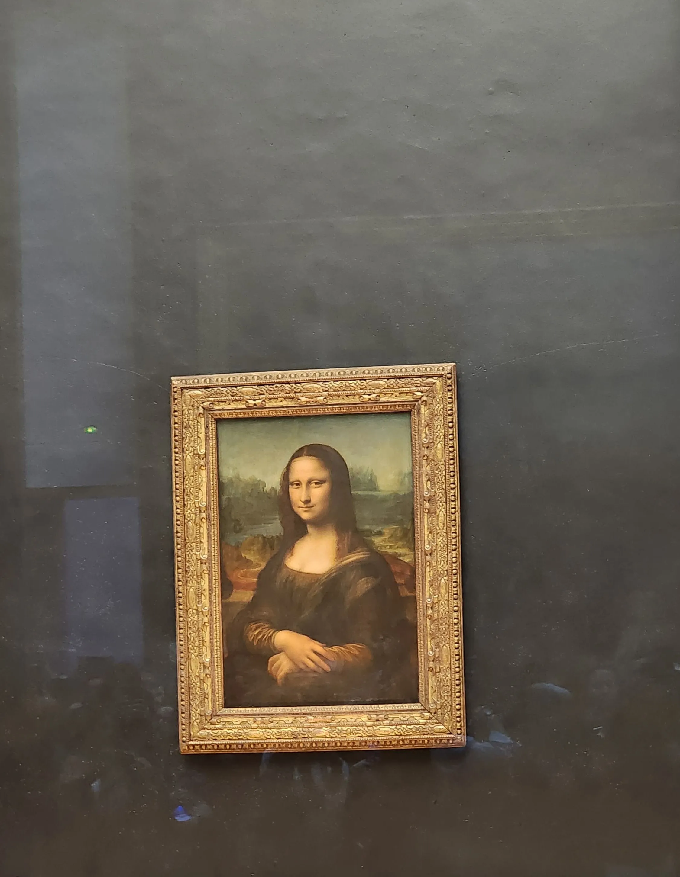 Mona Lisa painting at The Louvre, Paris Mona Lisa