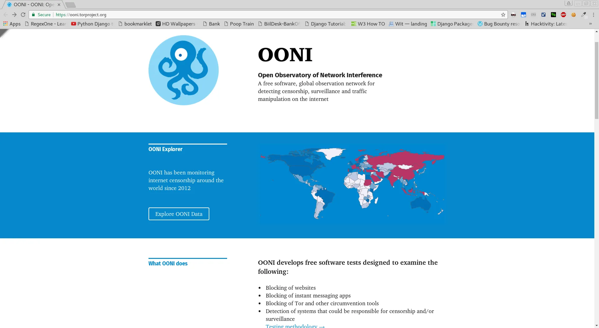 Open Observatory of Network Interference