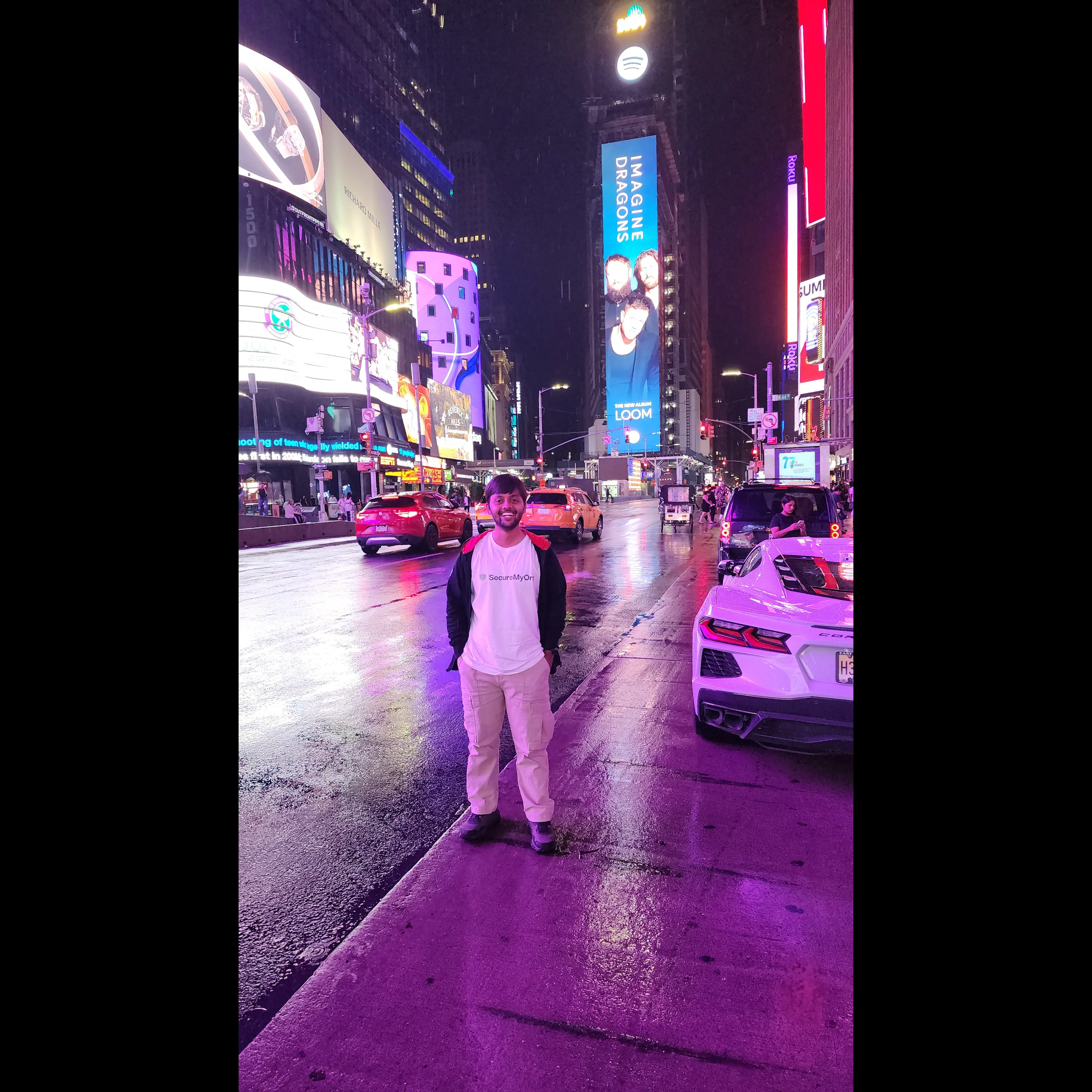 NYC Times Square - Returning to India NY Times Square